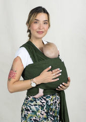 Olive green Stretch Baby Wrap